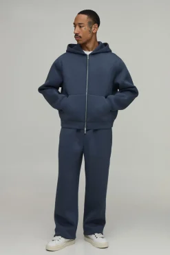 Sweat À Casynthétiqueche Scuba Oversize Boxy Avec Fermeture Éclair Intégrale