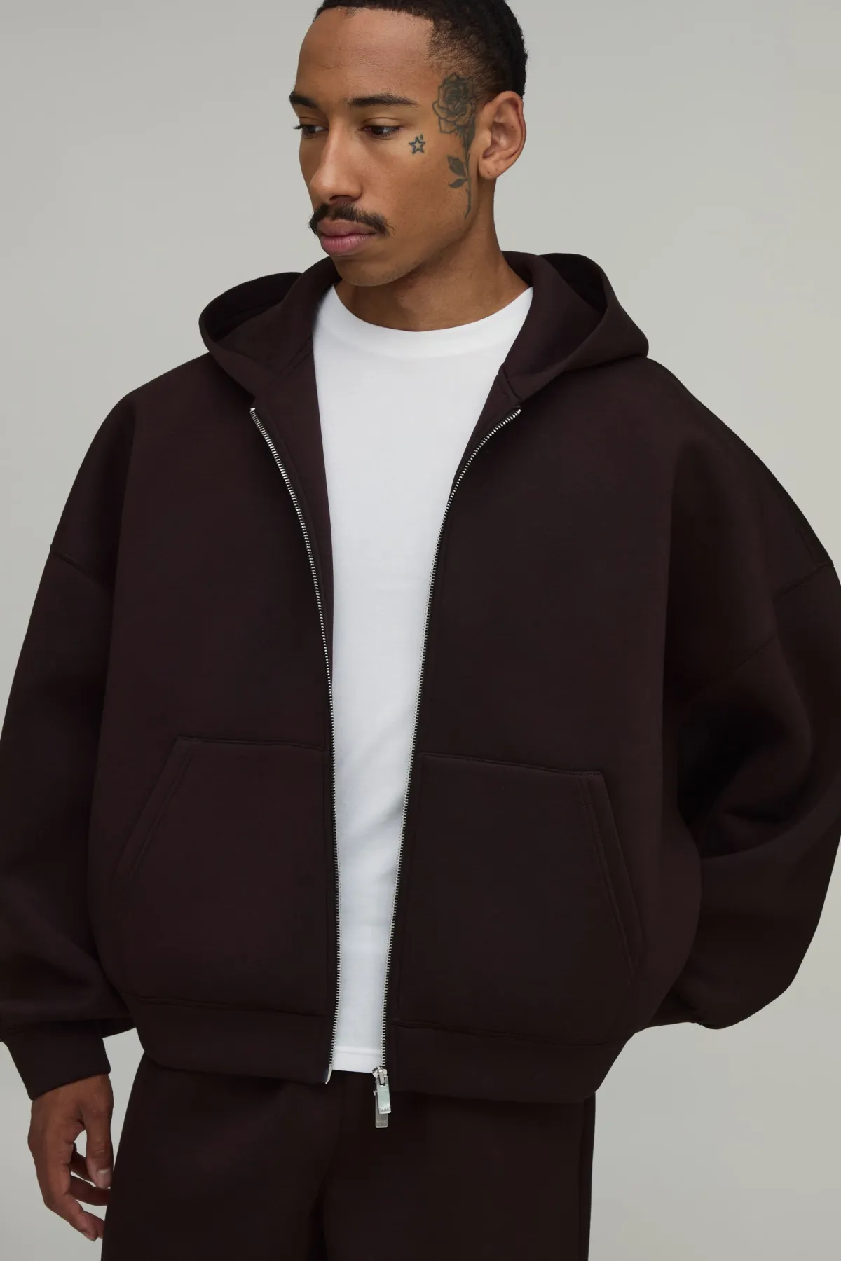Sweat À Casynthétiqueche Scuba Oversize Coupe Boxy