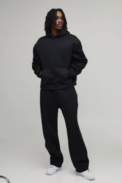 boohooMAN Sweat À Casynthétiqueche Scuba Collé Oversize Boxy Coupe Tall<Homme Tout Afficher|Sweats À Capuche Tall