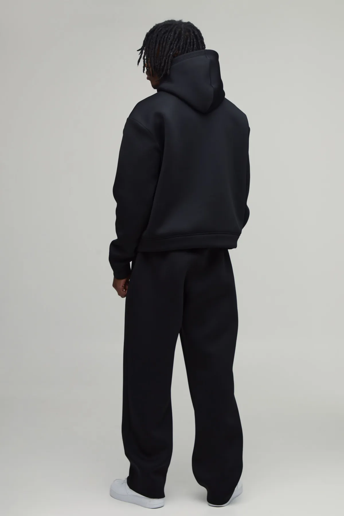 boohooMAN Sweat À Casynthétiqueche Scuba Collé Oversize Boxy Coupe Tall<Homme Tout Afficher|Sweats À Capuche Tall