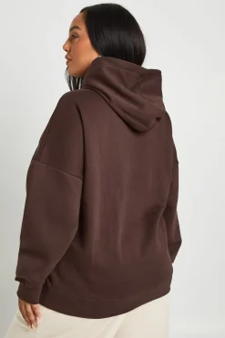 boohoo Sweat à Casynthétiqueche Surdimensionné Plus Brooklyn Heights 98<Femme Looks Chocolat|Tops D’Automne