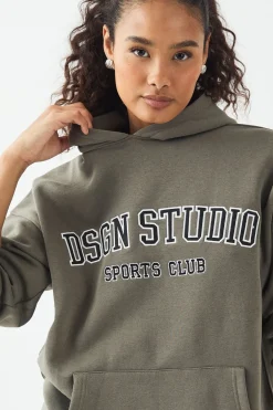 DSGN Studio Sweat à Casynthétiqueche Surdimensionné avec Appliqué<Femme Sweats À Capuche Et Sweats|Dsgn Studio