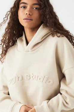DSGN Studio Sweat à Casynthétiqueche Surdimensionné Embossé<Femme Sweats À Capuche Et Sweatshirts|Dsgn Studio
