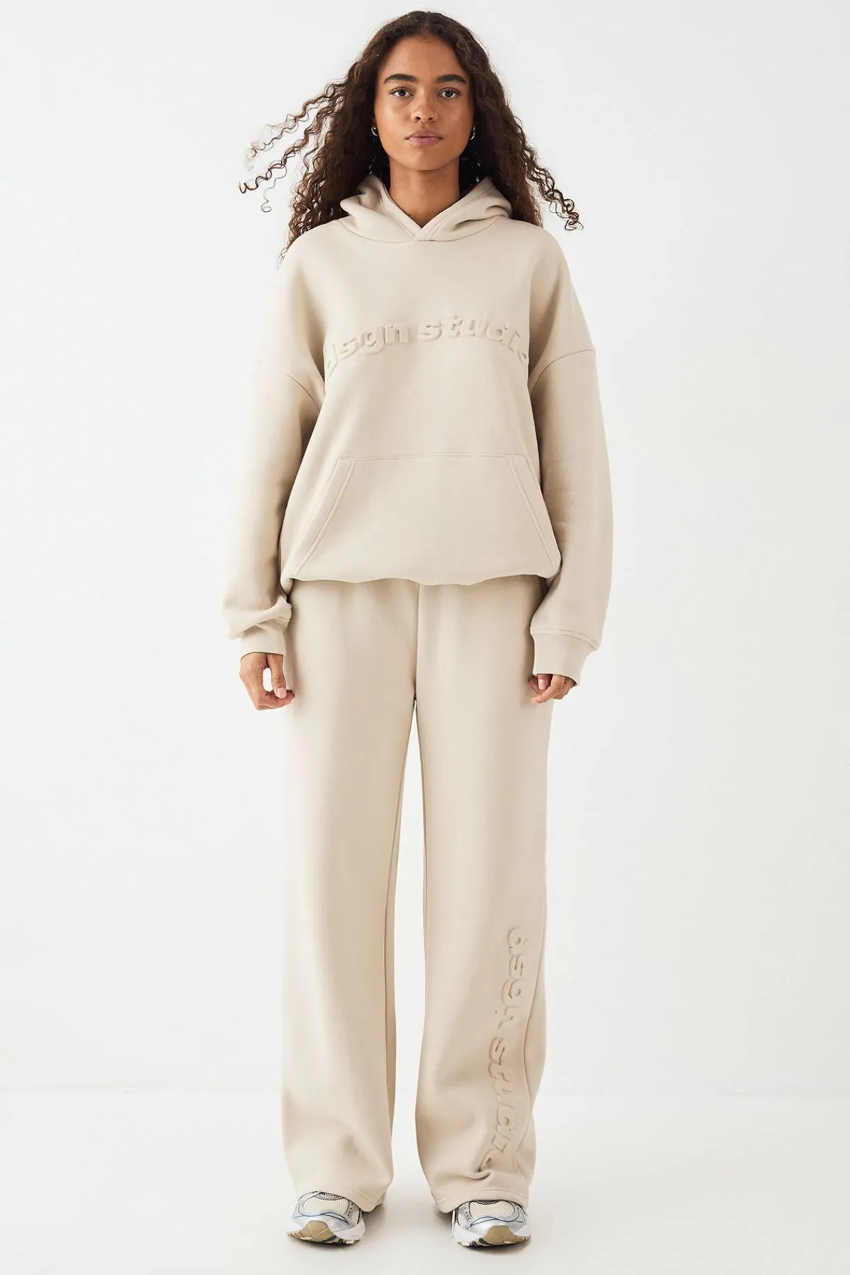 DSGN Studio Sweat à Casynthétiqueche Surdimensionné Embossé<Femme Sweats À Capuche Et Sweatshirts|Dsgn Studio