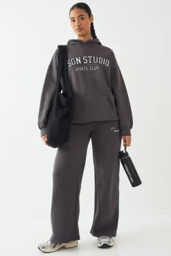 Sweat à Casynthétiqueche Surdimensionné avec Appliqué DSGN Studio
