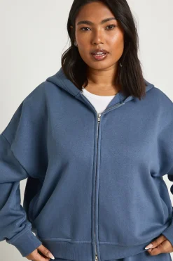 boohoo Sweat à Casynthétiqueche Surdimensionné Grande Taille avec Fermeture Éclair<Femme Sweats À Capuche Et Sweats|Sweats À Capuche Et Sweatshirts
