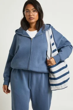 boohoo Sweat à Casynthétiqueche Surdimensionné Grande Taille avec Fermeture Éclair<Femme Sweats À Capuche Et Sweats|Sweats À Capuche Et Sweatshirts
