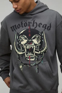 boohooMAN Sweat à Casynthétiqueche Surdimensionné Imprimé Licence Motorhead<Homme Sweats À Capuche Et Sweatshirts|Sweats À Capuche Et Sweats