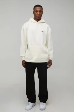 Sweat à Casynthétiqueche Surdimensionné Osaka Impression Relief