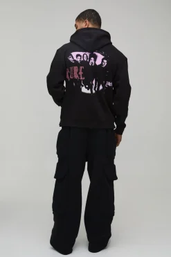 Sweat à Casynthétiqueche Surdimensionné The Cure sous Licence Imprimé