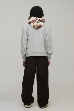 Sweat à Casynthétiqueche Surdimensionné à Motif Vache Appliqué