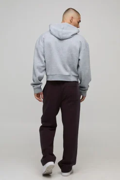 boohooMAN Sweat à Casynthétiqueche Surdimensionné Boxy avec Appliqué Imprimé Léopard<Homme Sweats À Capuche Et Sweatshirts|Sweats À Capuche Et Sweats