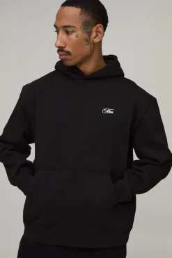 Sweat À Casynthétiqueche Surdimensionné Homme Imprimé Script Floral