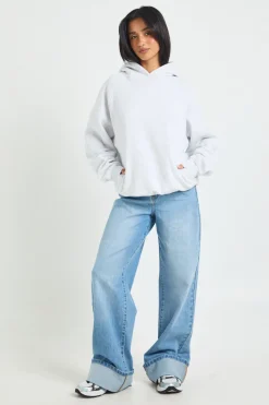 Sweat à Casynthétiqueche Surdimensionné à Coutures Raglan Petite Taille