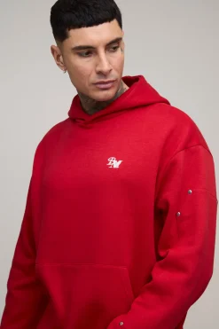 boohooMAN Sweat à Casynthétiqueche Tall Oversize Boxy BM à Panneaux<Homme Tout Afficher|Sweats À Capuche Tall