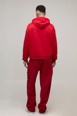 boohooMAN Sweat à Casynthétiqueche Tall Oversize Boxy BM à Panneaux<Homme Tout Afficher|Sweats À Capuche Tall