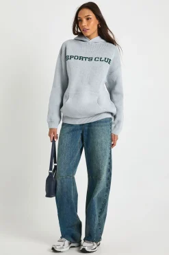 boohoo Sweat À Casynthétiqueche Tricoté Sports Club Pour Grande Taille<Femme Pulls Et Gilets|Toutes Les Mailles