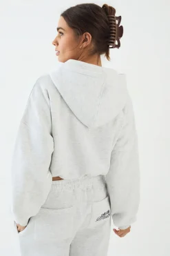 DSGN Studio Sweat à Casynthétiqueche Zippé Ample avec Appliqués Éponge<Femme Sweats À Capuche Et Sweats|Dsgn Studio