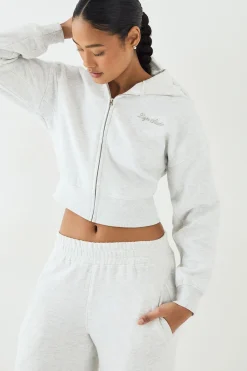 Sweat à casynthétiqueche zippé brodé Script DSGN Studio