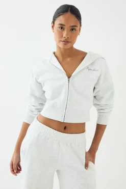 Sweat à casynthétiqueche zippé brodé Script DSGN Studio