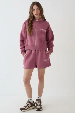 DSGN Studio Sweat À Casynthétiqueche Zippé Boxy Avec Appliqué Collégial<Femme Sweats À Capuche Et Sweats|Dsgn Studio