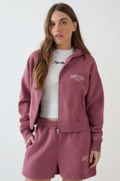 DSGN Studio Sweat À Casynthétiqueche Zippé Boxy Avec Appliqué Collégial<Femme Sweats À Capuche Et Sweats|Dsgn Studio