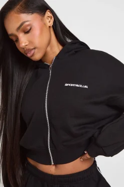 Sweat À Casynthétiqueche Zippé Brodé Sports Club