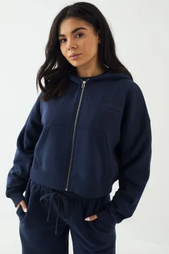 DSGN Studio Sweat à Casynthétiqueche Zippé Boxy Sport Training Club<Femme Sweats À Capuche Et Sweatshirts|Dsgn Studio