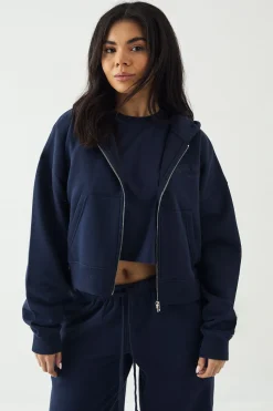 DSGN Studio Sweat à Casynthétiqueche Zippé Boxy Sport Training Club<Femme Sweats À Capuche Et Sweatshirts|Dsgn Studio