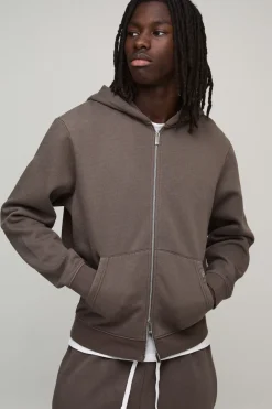 Sweat À Casynthétiqueche Zippé Boxy Délavé Essentiel