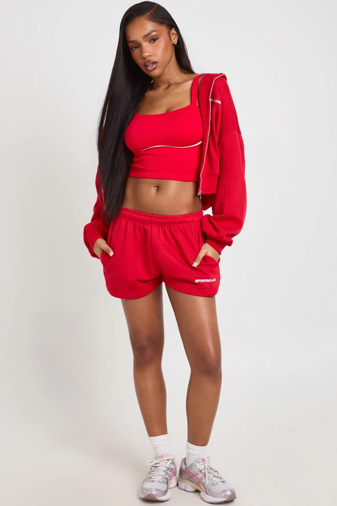 Sweat À Casynthétiqueche Zippé Brodé Sports Club