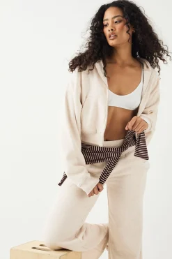 DSGN Studio Sweat à Casynthétiqueche Zippé Court et Ample<Femme Sweats À Capuche Et Sweatshirts|Dsgn Studio