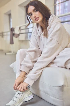 DSGN Studio Sweat à Casynthétiqueche Zippé Court et Ample<Femme Sweats À Capuche Et Sweatshirts|Dsgn Studio