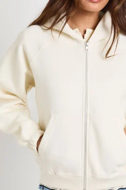 boohoo Sweat à Casynthétiqueche Zippé Coupe Ample avec Coutures Raglan<Femme Sweats À Capuche Et Sweats|Athleisure