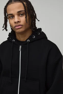 Sweat à Casynthétiqueche Zippé Coupe Ajustée