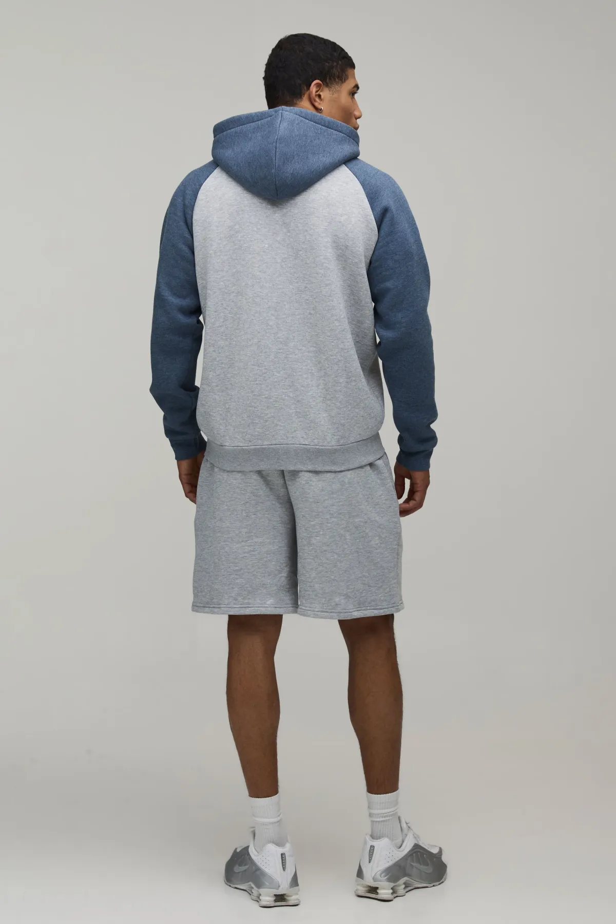 boohooMAN Sweat à Casynthétiqueche Zippé Coupe Regular à Manches Raglan<Homme Sweats À Capuche Et Sweatshirts|Sweats À Capuche Grande Taille