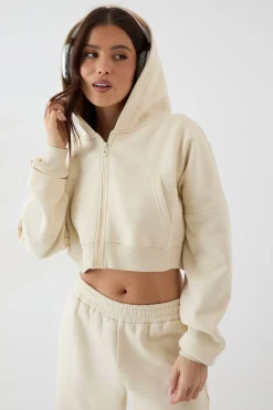 Sweat à Casynthétiqueche Zippé Court et Ample DSGN Studio