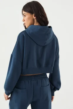 DSGN Studio Sweat à Casynthétiqueche Zippé Court et Ample<Femme Sweats À Capuche Et Sweats|Dsgn Studio