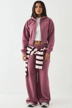 DSGN Studio Sweat à Casynthétiqueche Zippé avec Broderie Script<Femme Sweats À Capuche Et Sweatshirts|Dsgn Studio