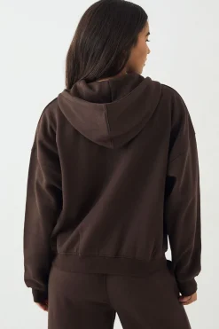Sweat à Casynthétiqueche Zippé DSGN Studio avec Appliqué en Tissu Assorti