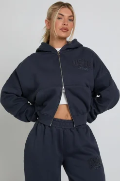 Sweat À Casynthétiqueche Zippé DSGN Studio Avec Appliqué En Éponge