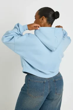 boohoo Sweat À Casynthétiqueche Zippé Grande Taille À Manches Ballon<Femme Sweats À Capuche Et Sweats|Sweats À Capuche Et Sweatshirts