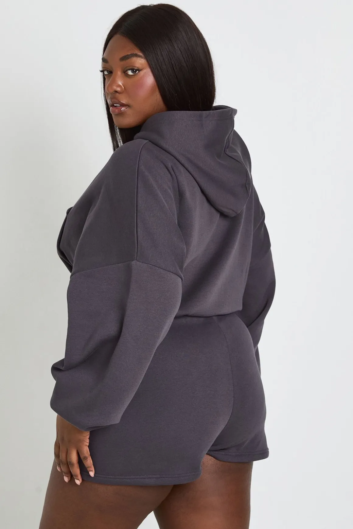 Sweat À Casynthétiqueche Zippé Grande Taille À Manches Ballon