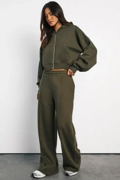 boohoo Sweat À Casynthétiqueche Zippé Oversize À Manches Ballon Et Coupe Boxy<Femme Sweats À Capuche Et Sweatshirts|Basiques