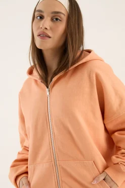 DSGN Studio Sweat À Casynthétiqueche Zippé Oversize Délavé Poids Lourd<Femme Sweats À Capuche Et Sweats|Dsgn Studio