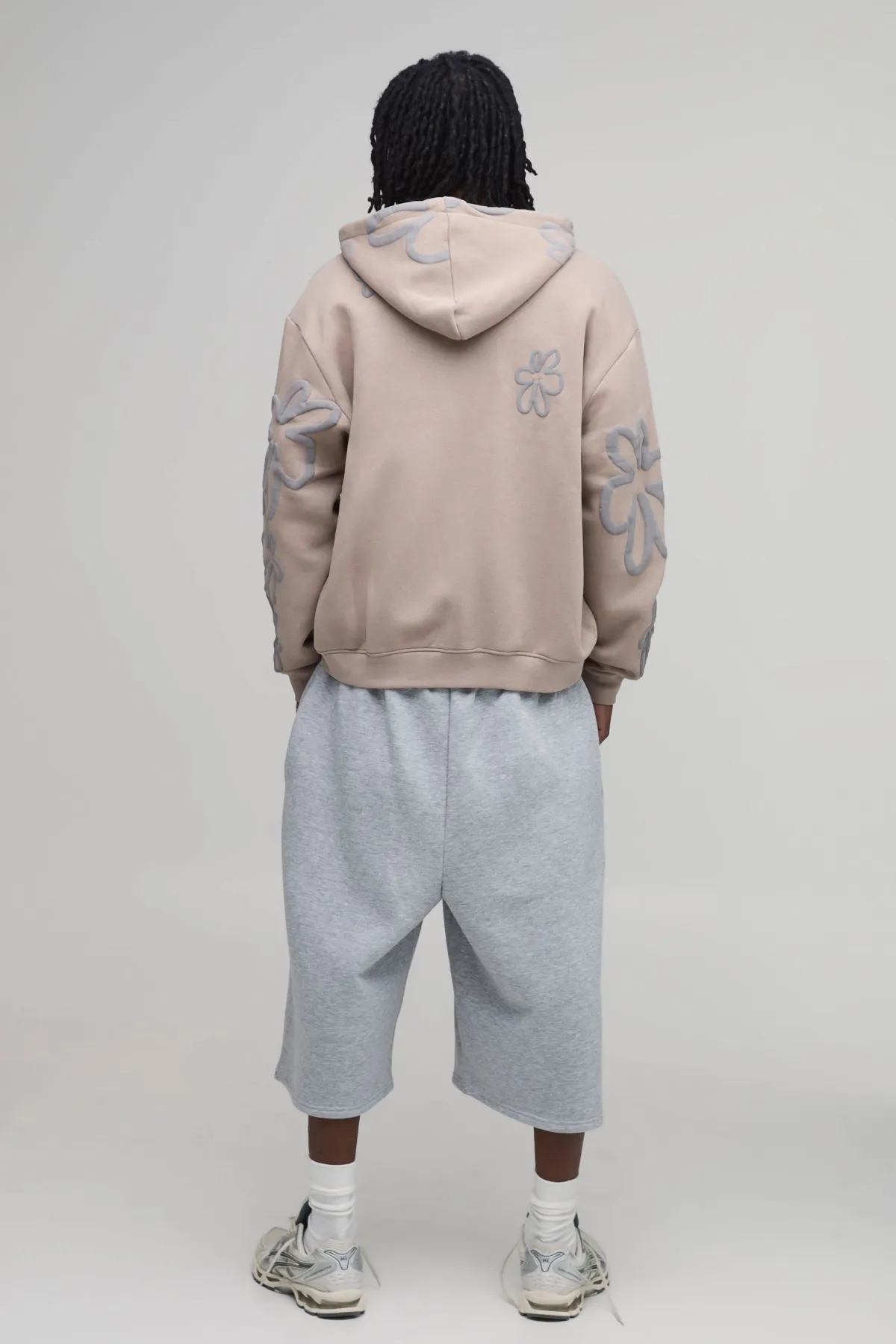 boohooMAN Sweat À Casynthétiqueche Zippé Oversize Boxy Avec Imprimé Floral Synthétiqueff - Tall<Homme Tout Afficher|Sweats À Capuche Tall
