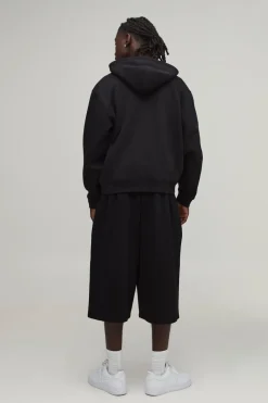 Sweat À Casynthétiqueche Zippé Oversize Boxy Brodé Official