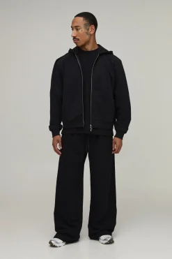 Sweat À Casynthétiqueche Zippé Oversize Boxy En Molleton Épais 480 G/m²