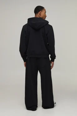 Sweat À Casynthétiqueche Zippé Oversize Boxy En Molleton Épais 480 G/m²