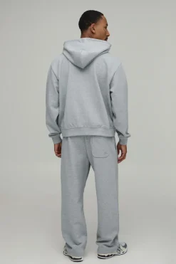 Sweat À Casynthétiqueche Zippé Oversize Boxy Épais 480gsm